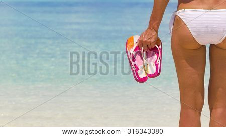 Woman With Flip Flops