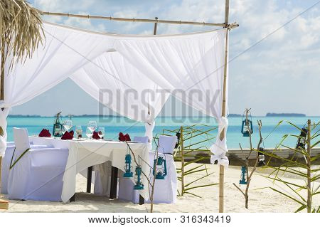 Beautiful Wedding Setup In The Beach