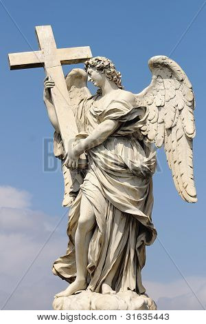 Ponte Sant'Angelo. Roma, İtalya