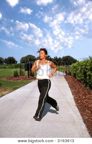 Jogging dans le parc