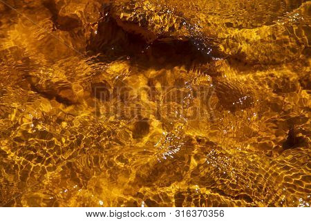Red Water In Rio Tinto, Huelva
