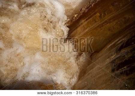 Red Water In Rio Tinto, Huelva