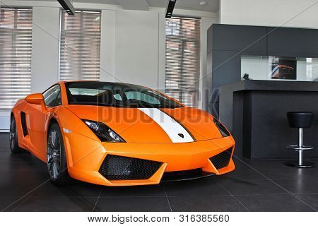Ukraine, Kiev - 17 February 2011: Lamborghini Gallardo Lp550-2 Valentino Balboni