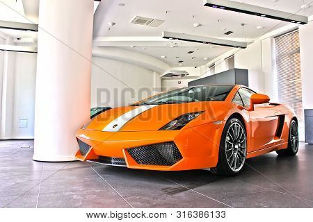 Ukraine, Kiev - 17 February 2011: Lamborghini Gallardo Lp550-2 Valentino Balboni