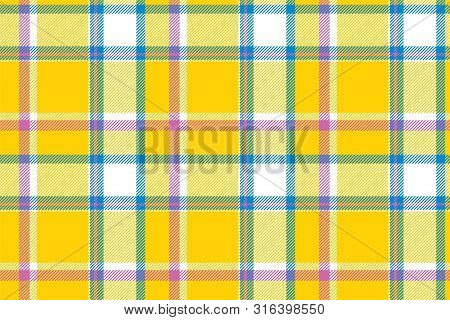 Tartan Scotland Seamless Plaid Pattern Vector. Retro Background Fabric. Vintage Check Color Square G