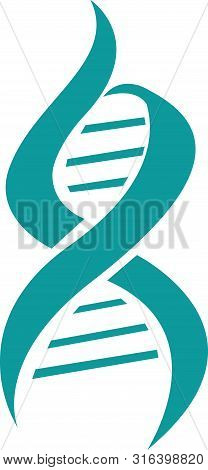 Dna Logo. Genetic Science Symbols Helix Biotech Vector Business Identity. Research Medical Biotech, 