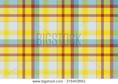 Tartan Scotland Seamless Plaid Pattern Vector. Retro Background Fabric. Vintage Check Color Square G
