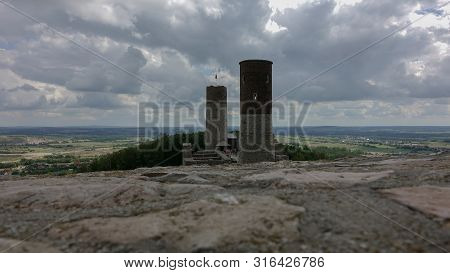 Landscape With Ruins Of Old Castle, Checiny, Poland