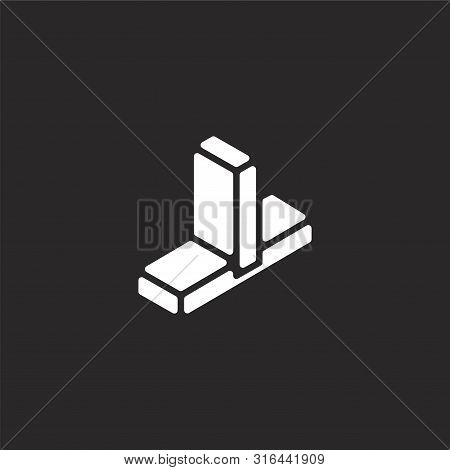 Through Icon. Through Icon Vector Flat Illustration For Graphic And Web Design Isolated On Black Bac