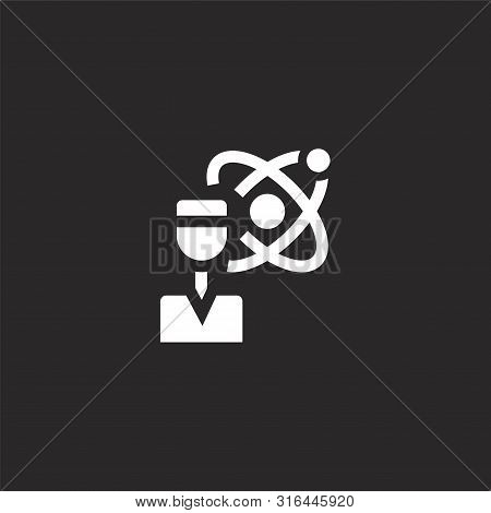 Data Scientist Icon. Data Scientist Icon Vector Flat Illustration For Graphic And Web Design Isolate