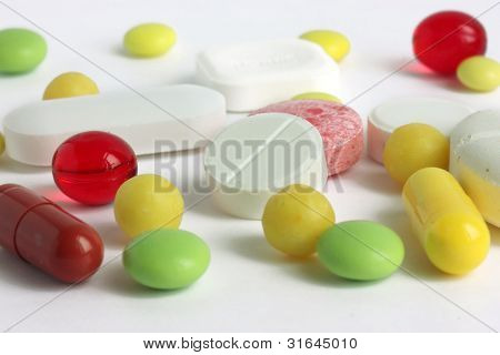 Capsules, pilules et vitamines