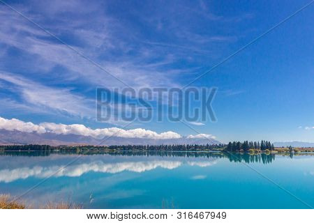 View Of Lake Ruataniwha, South Island, New Zealand