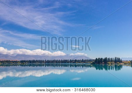 View Of Lake Ruataniwha, South Island, New Zealand