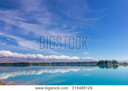 View Of Lake Ruataniwha, South Island, New Zealand