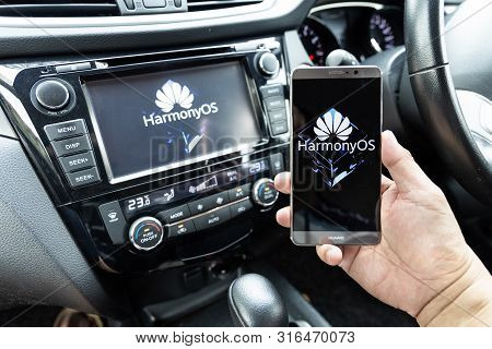 Kuala Lumpur, Malaysia, August, 11, 2019: Huawei Officially Announced Its New Operating System, Harm
