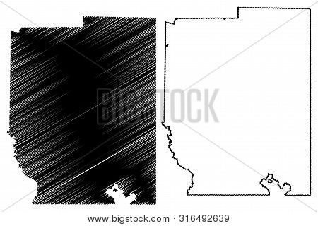 Kaufman County, Texas (counties In Texas, United States Of America,usa, U.s., Us) Map Vector Illustr