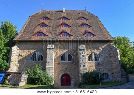 Historical House At Rotenburg Ob Der Tauber In Germany