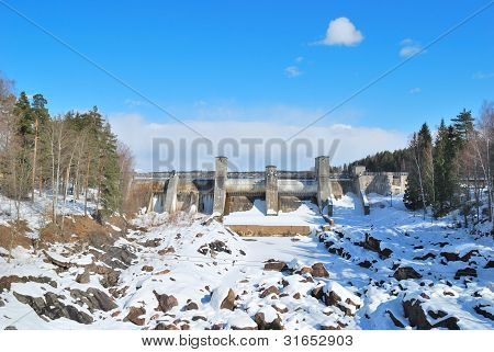 Imatra, Finland.  Canyon Imatrankoski