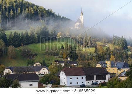 Small Branch Church In The Rural Area - St. Leonhard Lungau, Austria