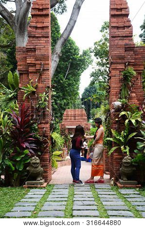 Singapore- 11 Aug, 2019: The Newly Opened Sang Nila Utama Garden In Fort Canning Park, Singapore. It