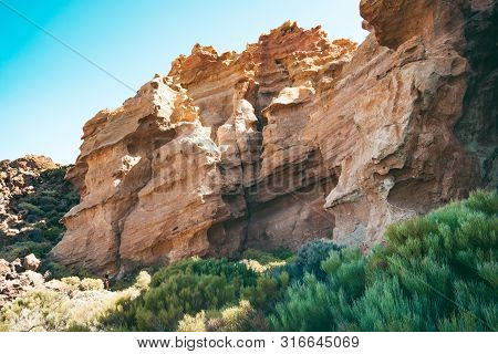 Amazing Rock Formations Of Teide National Park On Tenerife