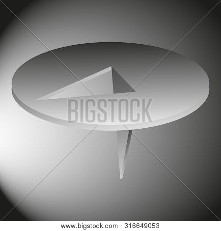 Retro Pushpins Icon In Cartoon Style Isolated On Background For Any Web Design