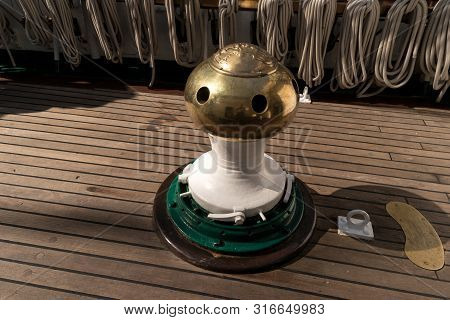 Kiel, Germany - June 22, 2019: During The Kieler Woche 2019 The Spanish Naval Training Ship 
