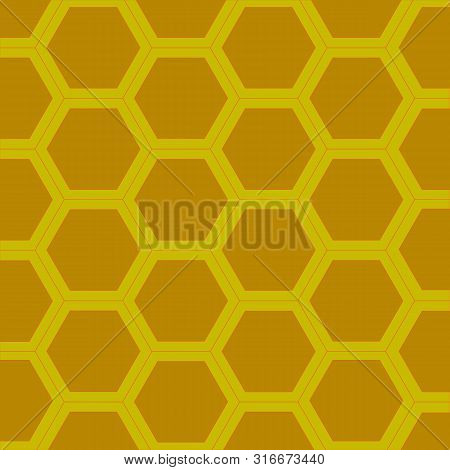 Honeycomb Bee Icon On White Background. Honeycomb Icon For Your Web Site Design, Logo, App, Ui. Flat