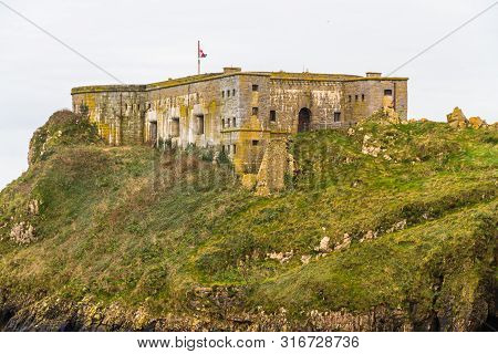 St Catherines Fort On St Catherines Island, Tenby In Wales, Eastern Side