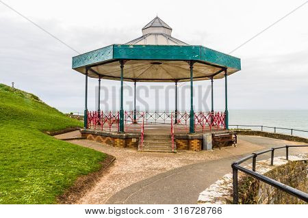 Band Stand Bandstand With Sea In Background.