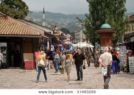 Cidade velha Bascarsija, Bazar de Sarajevo