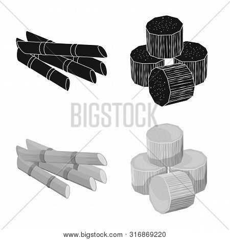 Vector Illustration Of Farm And Agriculture Logo. Set Of Farm And Technology Vector Icon For Stock.