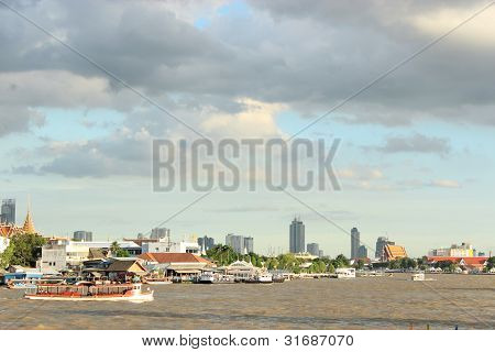 Fiume Chao Praya Thailandia, Bangkok,