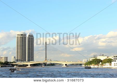 Fiume Chao Praya Thailandia, Bangkok,