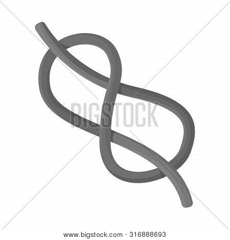 Vector Illustration Of Knot And Rope Icon. Set Of Knot And Eight Vector Icon For Stock.