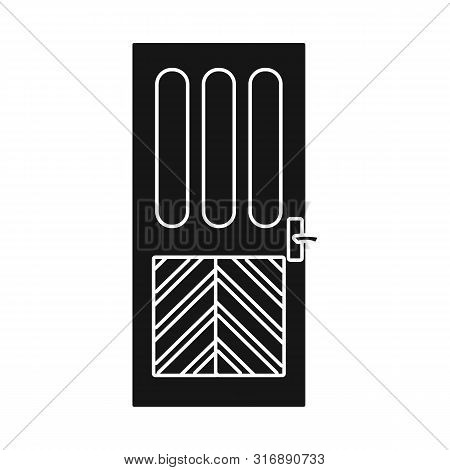 Vector Design Of Door And Indoors Sign. Set Of Door And Entrance Stock Symbol For Web.