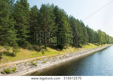 The Saimaa Canal At Summer, Lappeenranta, Finland.