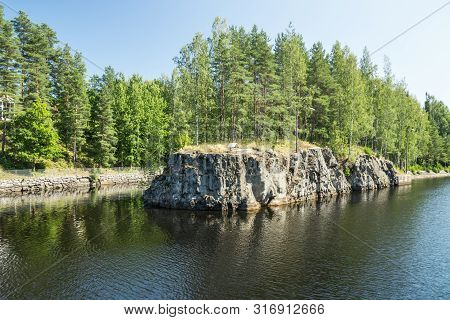 The Saimaa Canal At Summer, Lappeenranta, Finland.