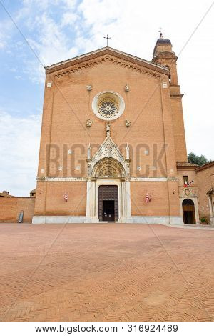 San Francesco Is A Basilica Church In Siena, Tuscany, Italy