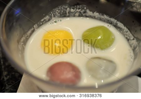 Sweetmeat With Cocomilk Or Thai Sweetmeat, Bualoi Dish