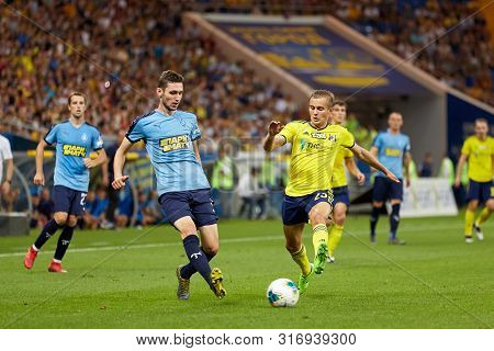 Rostov-on-don, Russia - August 12, 2019: Aleksandr Zuev Of Fc Rostov In Action During The Russian Pr