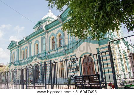 Irkutsk, Russia - August 12, 2019: Synagogue. House Of The Jewish Community 1870s Architect Kudelsky