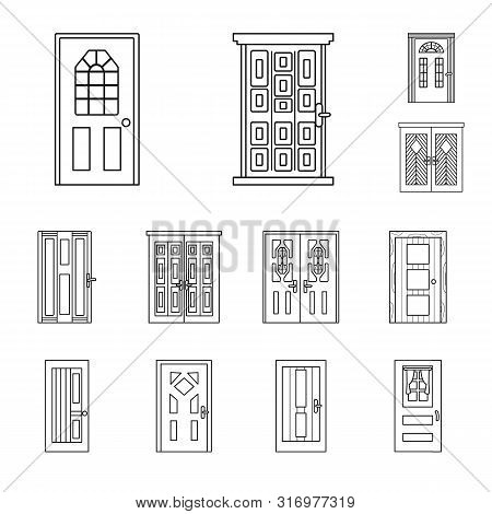 Vector Design Of Home And Design Sign. Collection Of Home And Office Vector Icon For Stock.