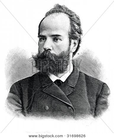 Pavel Yakovlevich Piasecki - Rus doktor, gezgin, sanatçı ve yazar. Shyubler tarafından oyma.