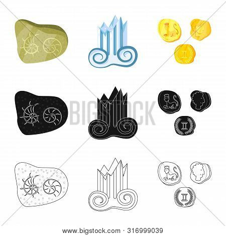 Isolated Object Of Story And Items Icon. Collection Of Story And Attributes Stock Vector Illustratio