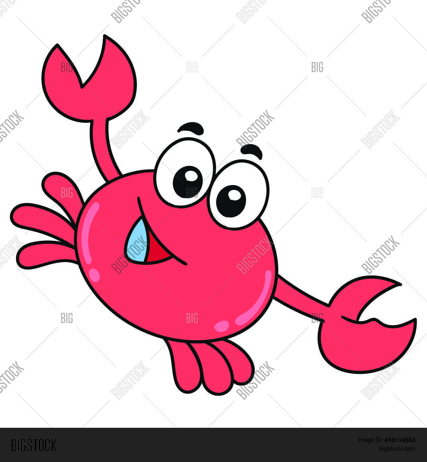 Red Crab Emoticon, Vector & Photo (Free Trial) Bigstock