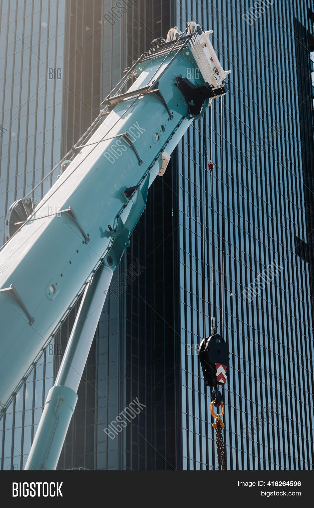 Blue Crane Lifting Image & Photo (Free Trial) Bigstock