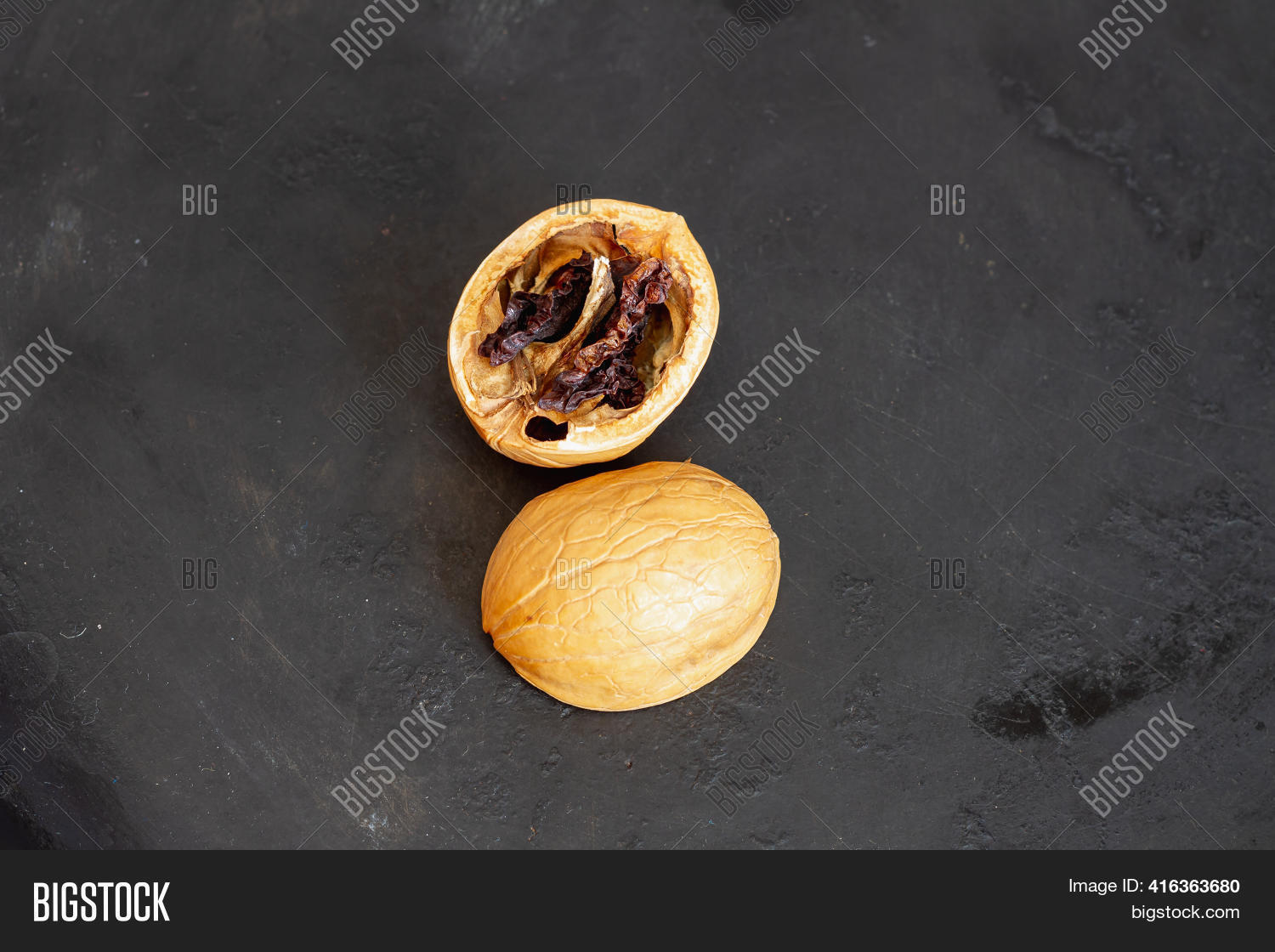 Rotten Walnut Black Image & Photo (Free Trial) Bigstock