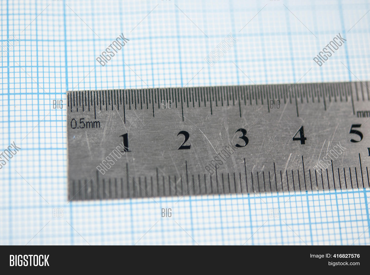 Standard Graph Metal Ruler Metal Ruler Graph Image & Photo (Free Trial) | Bigstock