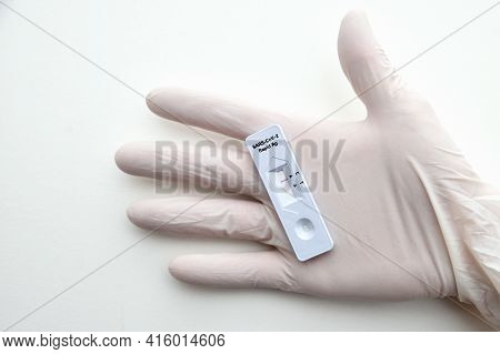 Covid-19 Virus Disease Healthcare Check, Coronavirus Global Pandemic Outbreak Crisis, Quick Antigen 